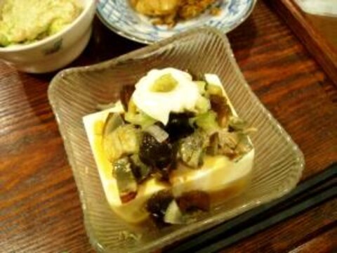 ピータン豆腐はマヨわさび